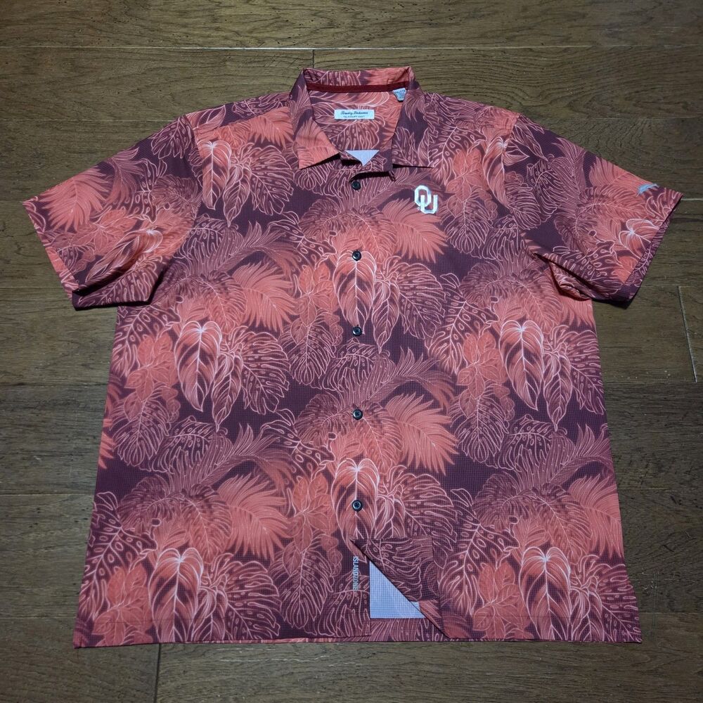 Tommy Bahama Men's 2XL The Bahama Coast Hawaiian Button Down Shirt Island Zone